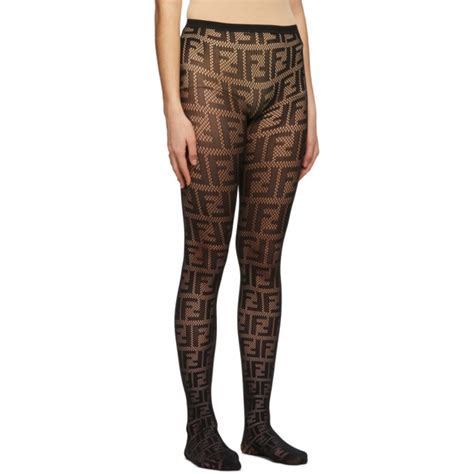 fendi tights black|fendi sheer tights.